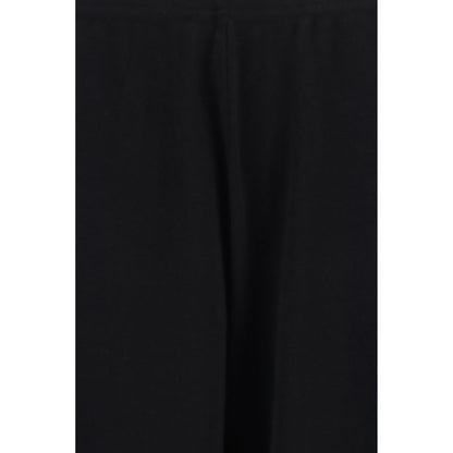 Black Cotton Casual Pants
