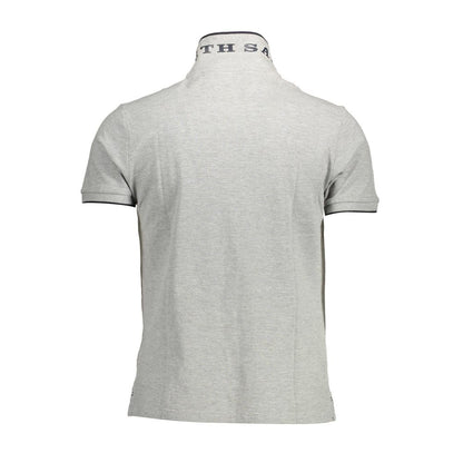 "Grigio Cotton Men Polo Shirt"