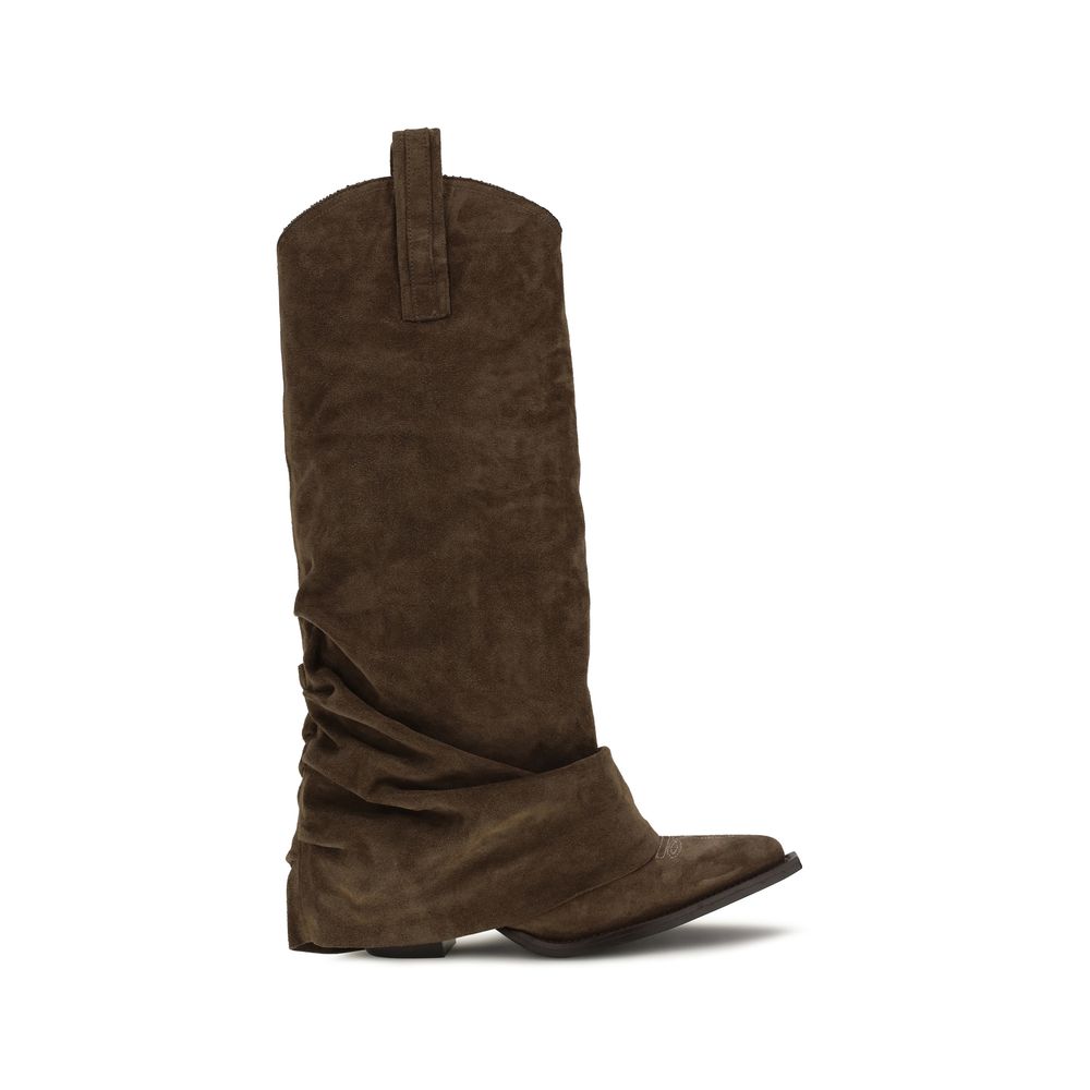 Brown Calf Leather Bos Taurus Boots