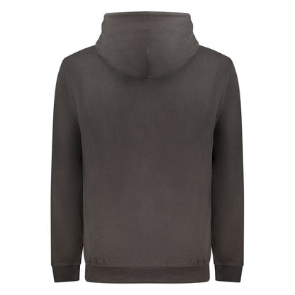 Black Cotton Men's Sweatshirt