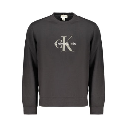 Black Cotton Mens Sweatshirt