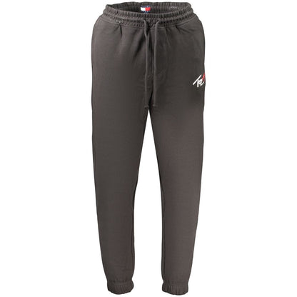 Black Cotton Mens Trousers