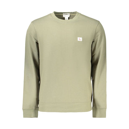 Green Cotton Mens Sweatshirt