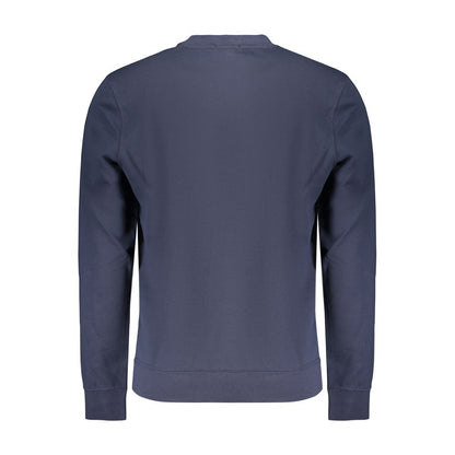 Blue Cotton Men's Sweatshirt