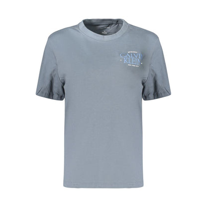 Gray Cotton Women's T-Shirt