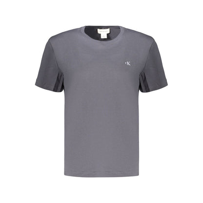 Gray Cotton Women's T-Shirt