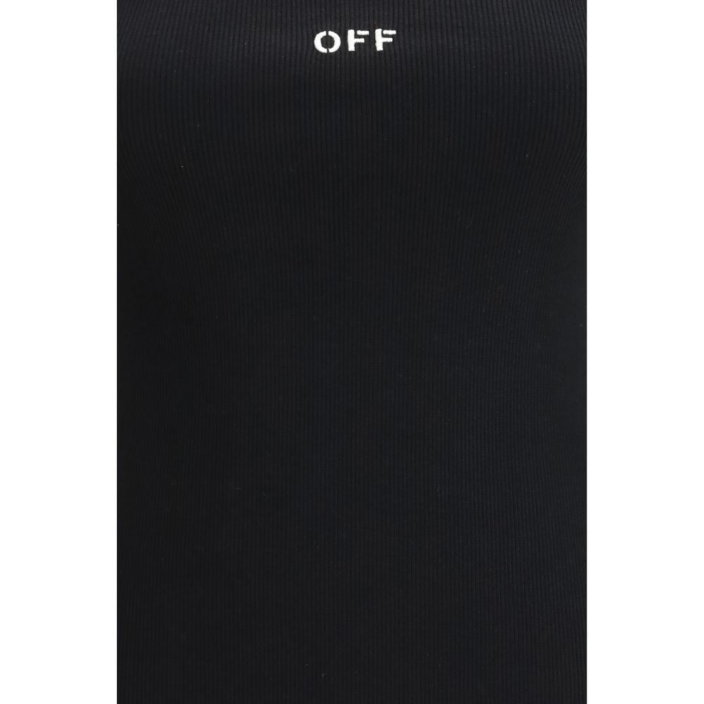 Black Cotton Sleeveles T-Shirt