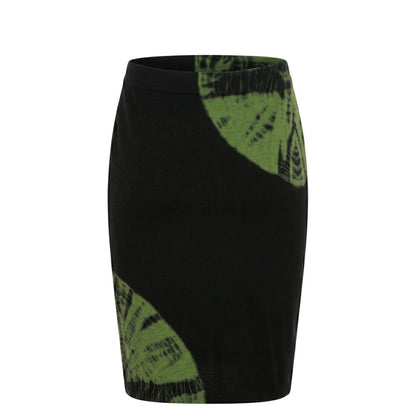 Green Cotton Women Skirt
