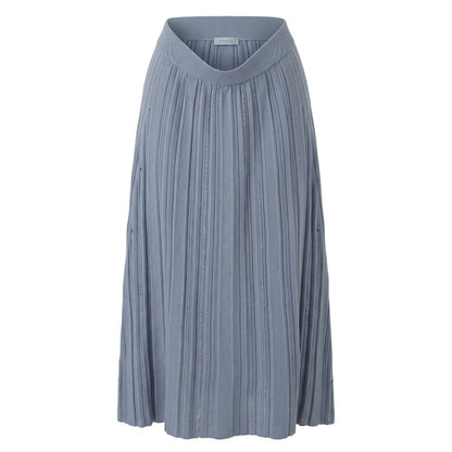 Grey Cotton Women Skirt
