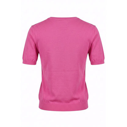 Pink Cotton Women Sweater