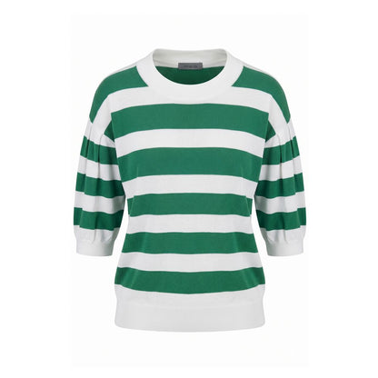 Green Cotton Women Sweater
