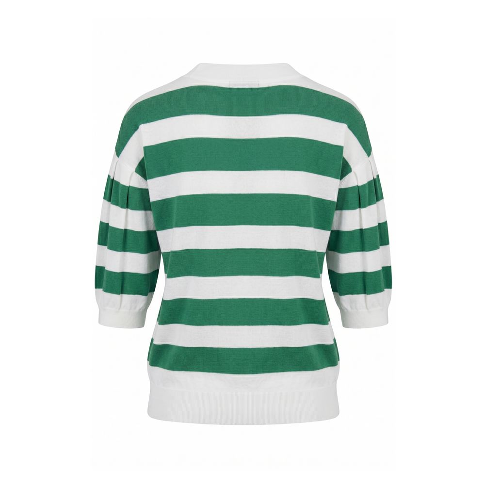 Green Cotton Women Sweater