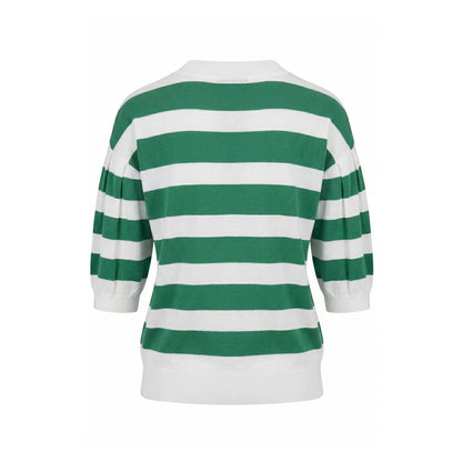 Green Cotton Women Sweater