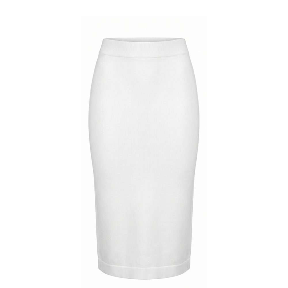 White Cotton Women Skirt