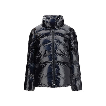 Black Polyamide Full-Length Jacket