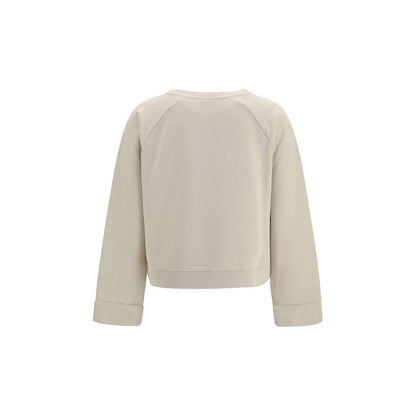 Beige Cotton Sweatshirt