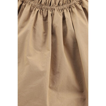 Beige Cotton Shortsleeve Shirt