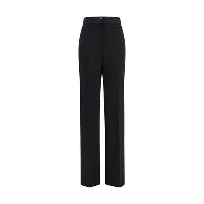 Black Wool Oves Aries Flared Pants