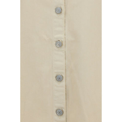 Beige Denim Shirt