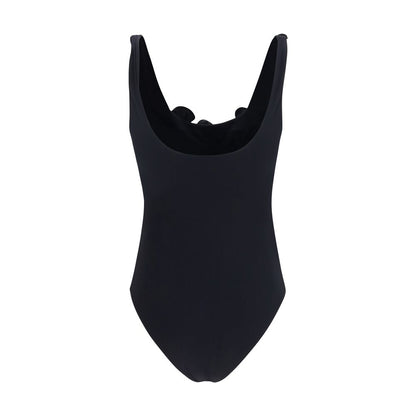 Black Polyamide One-Piece Swimsuit
