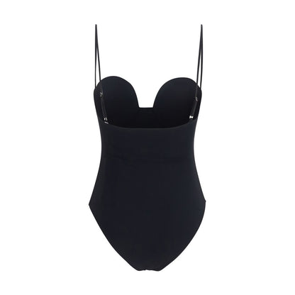Black Polyamide One-Piece Swimsuit