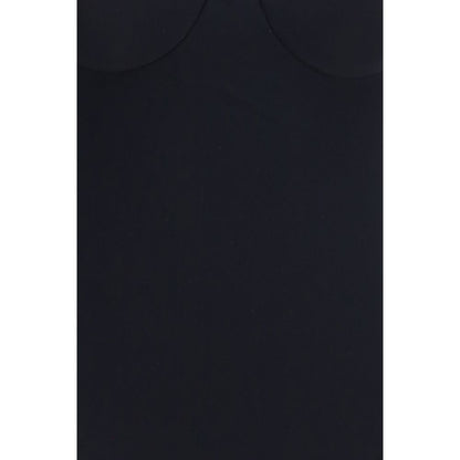 Black Polyamide One-Piece Swimsuit