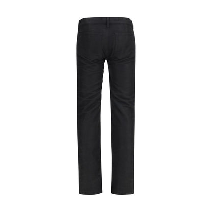 Black Wool Oves Aries Straight-Leg Jeans