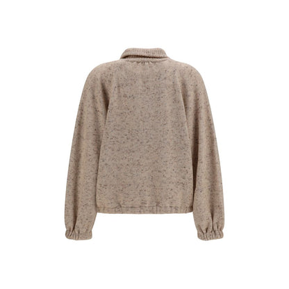 Beige Wool Oves Aries Bomber