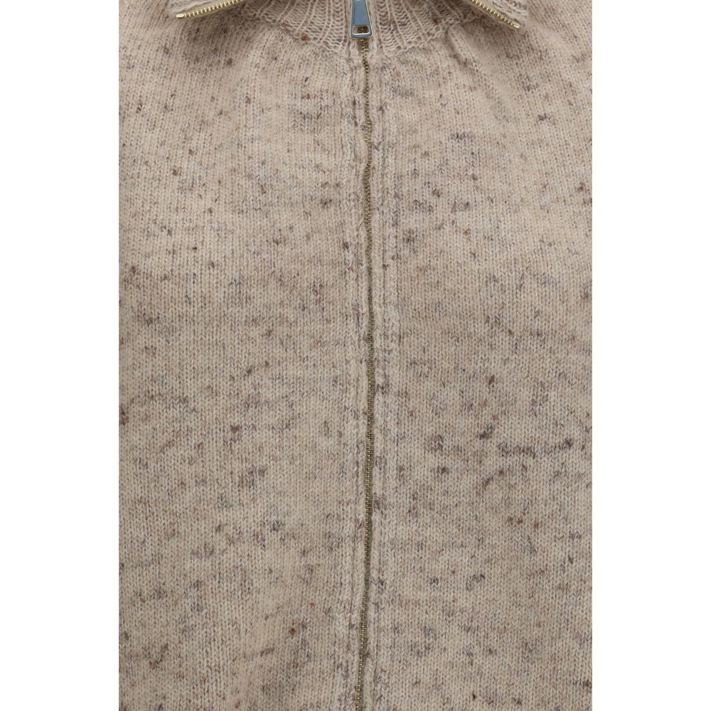 Beige Wool Oves Aries Bomber