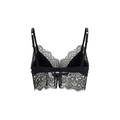 Black Silk Bra