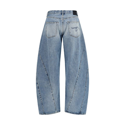 Blue Cotton Jeans Denim