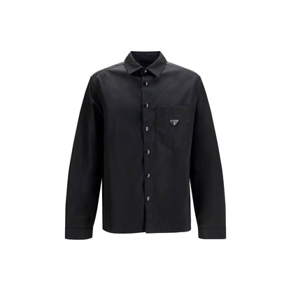 Black Recycled Polyamide Dress Shirt