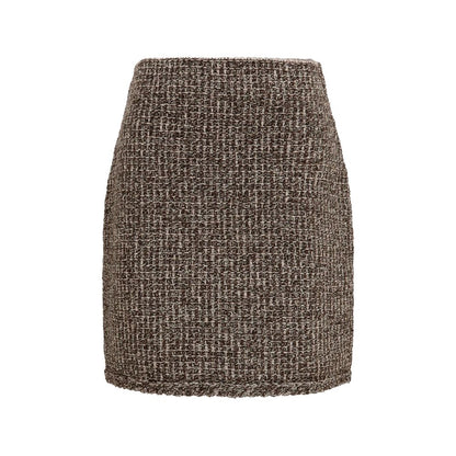 Brown Polyamide Mini Skirt