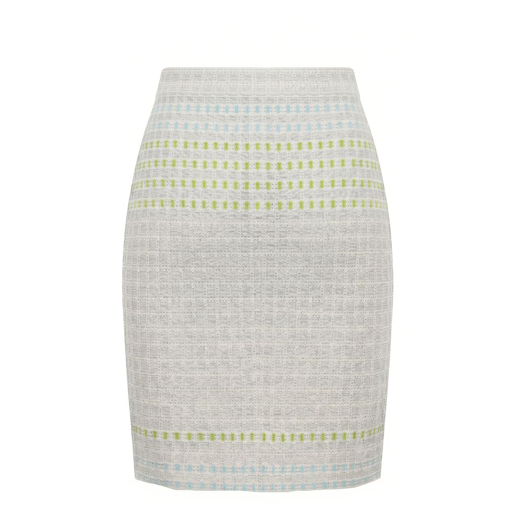 Grey Silk Women Skirt