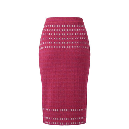 Purple Silk Women Skirt