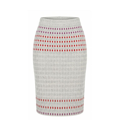 Grey Silk Women Skirt