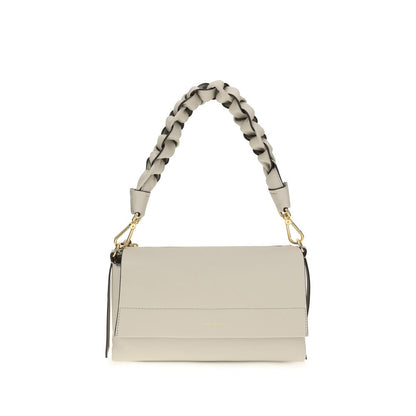 Beige Calf Leather Bos Taurus Shoulder Bag