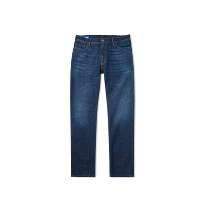 Blue Cotton Slim Fit Jeans