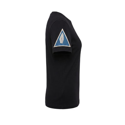 Black Cotton Women's T-shirt