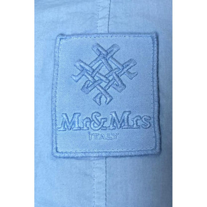 Light Blue Cotton Women Shirt
