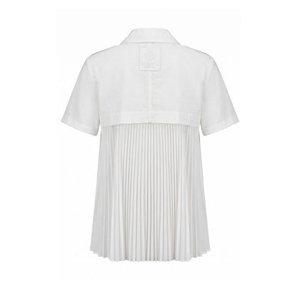 White Cotton Women Shirt