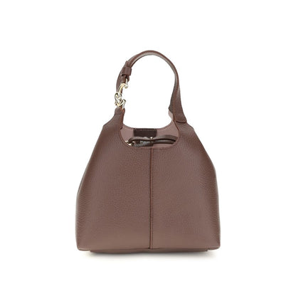 Beige Calf Leather Bos Taurus Shoulder Bag