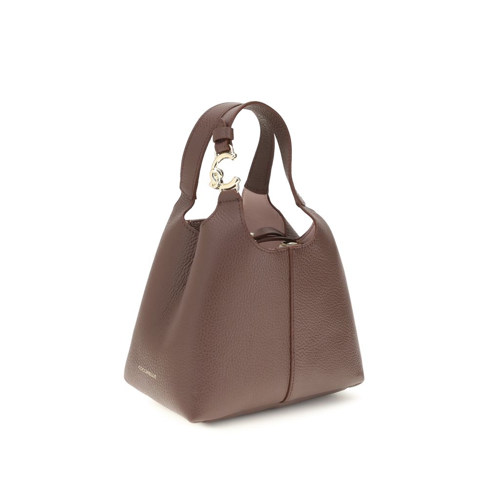 Beige Calf Leather Bos Taurus Shoulder Bag
