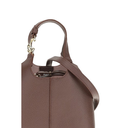 Beige Calf Leather Bos Taurus Shoulder Bag