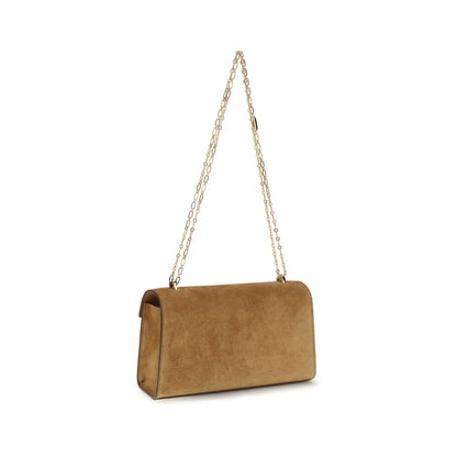 Beige Calf Leather Bos Taurus Shoulder Bag