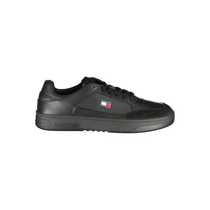Black Polyurethane Men's Sneaker