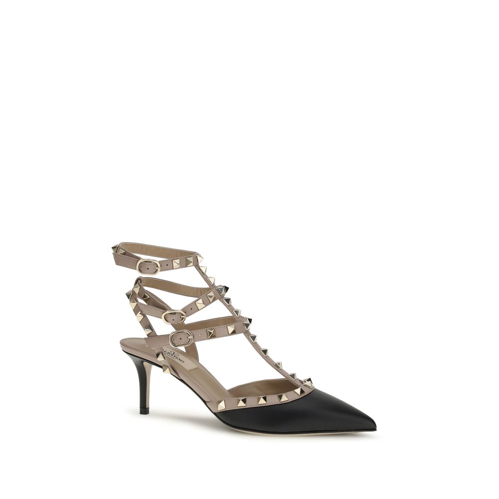 Black Calf Leather Bos Taurus High Heel Pumps