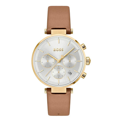 Brown Leather Dress Watch