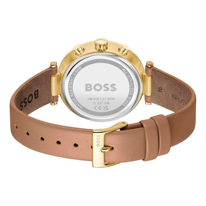 Brown Leather Dress Watch
