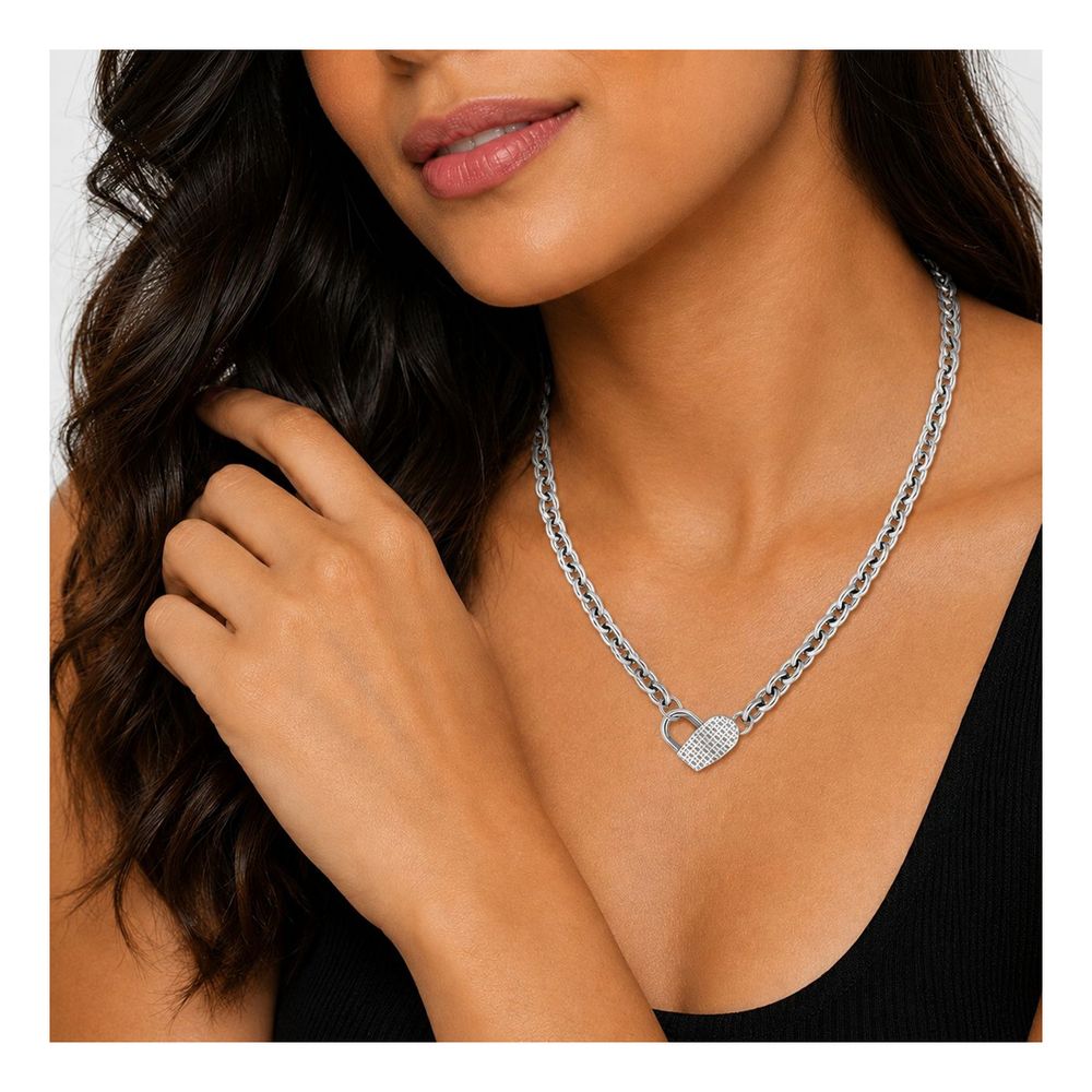 Gray Stainless Steel Necklace